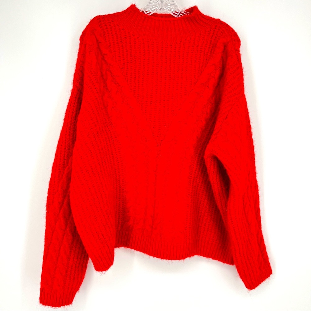 Universal Thread Red Chunky Knit Plus Size Pullover Sweater Valentine Size XXL